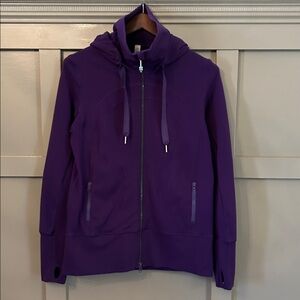 Lululemon Stride Jacket Full Zip Hoodie Purple Athletic Athleisure Size 10